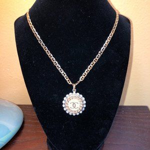 Upcycled Chanel Button Necklace
